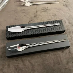 Minimalist Silverware from Lino Sabattini, 1990s, Set of 2