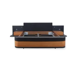 Mioletto Holzbett aus Leder von Hülsta