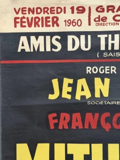Mithridates Les Amis Du Theater De France Poster, 1960
