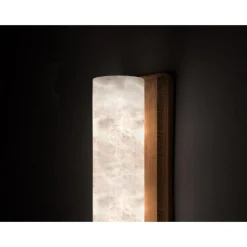 Mittelgroße Kendō 2 Wandleuchte aus Iroko Holz von Alabastro Italiano