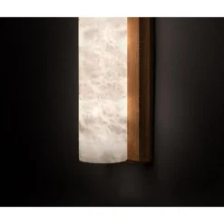 Mittelgroße Kendō 2 Wandleuchte aus Iroko Holz von Alabastro Italiano