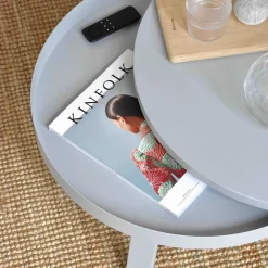 Mittelgroßer Batea Couchtisch in Grau mit Fach von Daniel García Sánchez für WOODENDOT