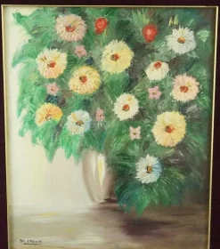M. Ittesor, Still Life, 20th Century, Oil on Canvas, Framed