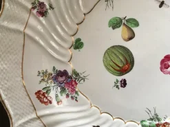 Mittleres 18. Jh. Porzellangeschirr mit Blumenmuster von Richard Ginori, 1750, 8er Set