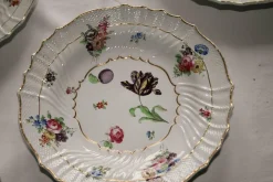 Mittleres 18. Jh. Porzellangeschirr mit Blumenmuster von Richard Ginori, 1750, 8er Set