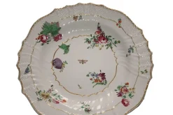 Mittleres 18. Jh. Porzellangeschirr mit Blumenmuster von Richard Ginori, 1750, 8er Set