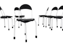 Modell Clack Stühle von Lucci & Orlandini für Lamm, 1970er, 6er Set