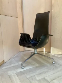 Modell 6725 Drehbarer Tulip Stuhl von Preben Fabricius & Jørgen Kastholm für Walter Knoll, 1960