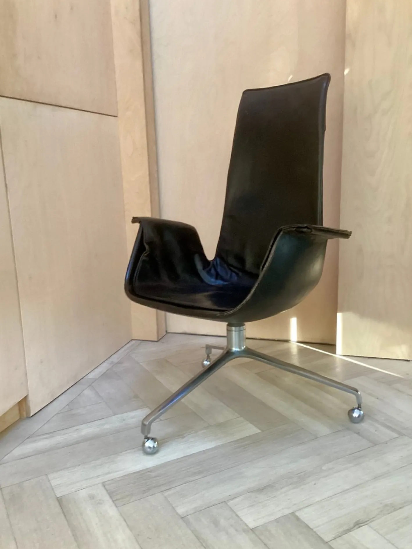 Modell 6725 Drehbarer Tulip Stuhl von Preben Fabricius & Jørgen Kastholm für Walter Knoll, 1960