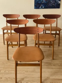 Modell 210 Esszimmerstühle von Farstrup Møbler, Denmark, 1960er, 6er Set