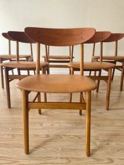 Modell 210 Esszimmerstühle von Farstrup Møbler, Denmark, 1960er, 6er Set