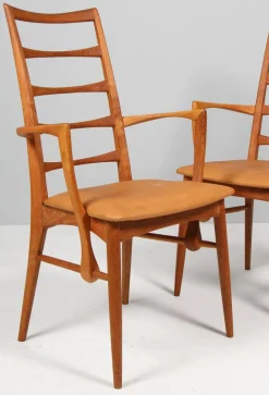 Modell Lis Armlehnstühle aus Eiche von Niels Koefoed, 1960er, 2er Set