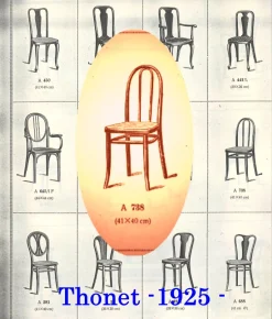 Modell N°A 738 Bistrostühle von Thonet, 1920, 4er Set