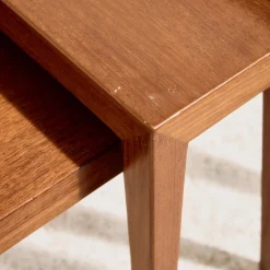 Modell 163 Satztische aus Teak von Severin Hansen für Haslev Møbelfabrik, 1960er, 3er Set