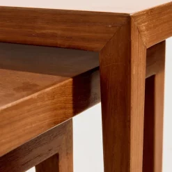 Modell 163 Satztische aus Teak von Severin Hansen für Haslev Møbelfabrik, 1960er, 3er Set
