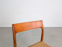 Modell 77 Stuhl aus Teak von Niels O. Møller für JL Møllers Møbelfabrik