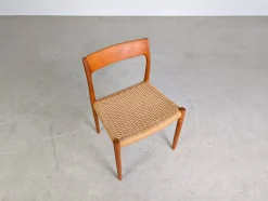 Modell 77 Stuhl aus Teak von Niels O. Møller für JL Møllers Møbelfabrik