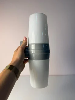 Modell 6065 Wandlampe in Grau von Sigvard Bernadotte für Ifö