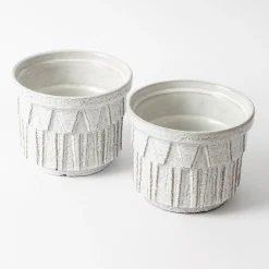 Moderne Alpha Pflanzer von Ceramano, 1960er, 2er Set