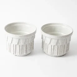 Moderne Alpha Pflanzer von Ceramano, 1960er, 2er Set