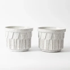 Moderne Alpha Pflanzer von Ceramano, 1960er, 2er Set