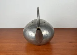 Moderne Dekorative Mid-Century Teekanne aus Zinn von Skurdal Pewter, 1960er