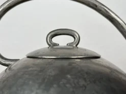 Moderne Dekorative Mid-Century Teekanne aus Zinn von Skurdal Pewter, 1960er