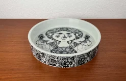 Moderne Dänische Mid-Century Flora Schale von Bjørn Wiinblad für Nymölle, Denmark, 1960er