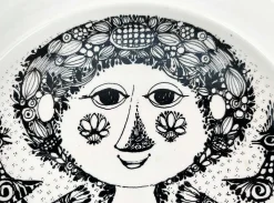 Moderne Dänische Mid-Century Flora Schale von Bjørn Wiinblad für Nymölle, Denmark, 1960er