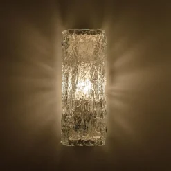 Moderne Eisglas Wandlampe von JT Kalmar, Österreich, 1960er