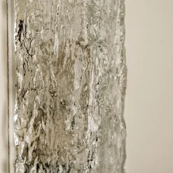 Moderne Eisglas Wandlampe von JT Kalmar, Österreich, 1960er