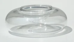 Moderne französische Kaviarschale aus Kristallglas von Baccarat, 1990er