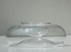 Moderne französische Kaviarschale aus Kristallglas von Baccarat, 1990er
