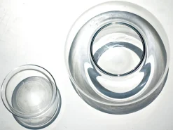 Moderne französische Kaviarschale aus Kristallglas von Baccarat, 1990er