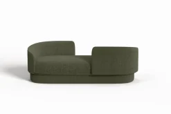 Moderne Gentle Vís a Vís aus grünem Stoff und bronzefarbenem Metall von Javier Gomez
