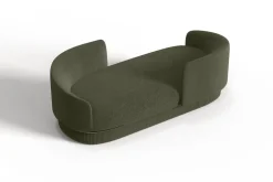 Moderne Gentle Vís a Vís aus grünem Stoff und bronzefarbenem Metall von Javier Gomez