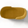 Moderne Gentle Vís a Vís aus senffarbenem Stoff und bronzefarbenem Metall von Javier Gomez