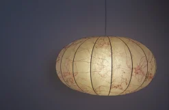 Moderne italienische Mid-Century Cocoon Hängelampe aus Harz, 1960er