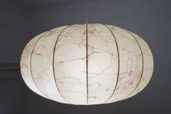 Moderne italienische Mid-Century Cocoon Hängelampe aus Harz, 1960er
