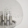 Moderne italienische Mid-Century Space Age Stehlampe aus Chrom & Muranoglas, 1970er