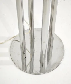 Moderne italienische Mid-Century Space Age Stehlampe aus Chrom & Muranoglas, 1970er