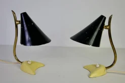 Moderne italienische Mid-Century Tischlampen aus Messing, 1960er, 2er Set