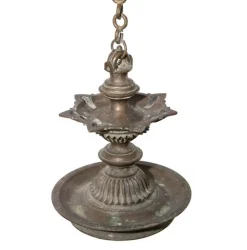 Moderne Öllampe aus Bronze aus Aceh, Indonesien, 20. Jh