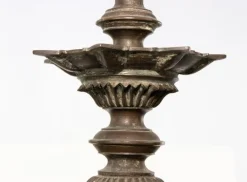 Moderne Öllampe aus Bronze aus Aceh, Indonesien, 20. Jh