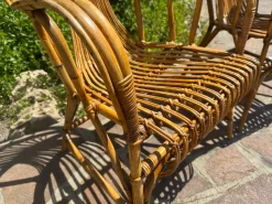 Moderne Midcentury Sofagarnitur aus Bambus Rattan, 1960er, 6