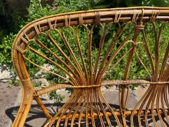 Moderne Midcentury Sofagarnitur aus Bambus Rattan, 1960er, 6