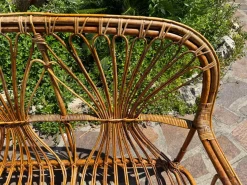 Moderne Midcentury Sofagarnitur aus Bambus Rattan, 1960er, 6