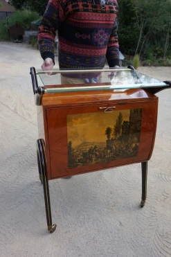 Moderner italienischer Mid-Century Cocktail Bar Schrank von Cesare Lacca, 1960er