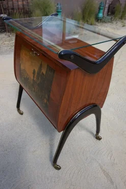 Moderner italienischer Mid-Century Cocktail Bar Schrank von Cesare Lacca, 1960er