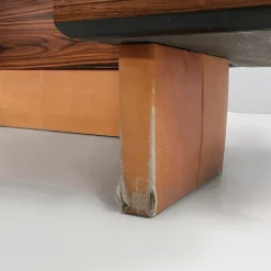 Moderner Italienischer Schreibtisch aus Stahl & Leder von Fabio Lenci, 1970er